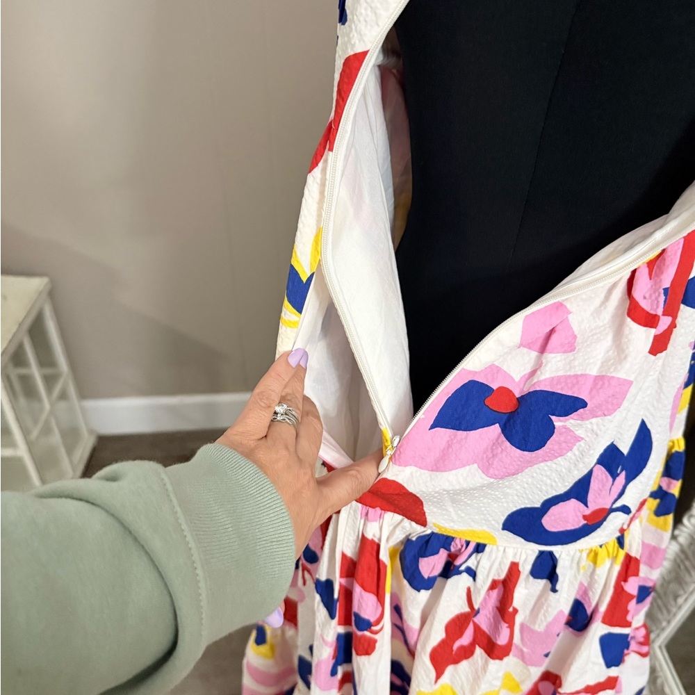 Kate Spade • Summer Flowers Tiered Maxi Dress - Picture 4 of 16